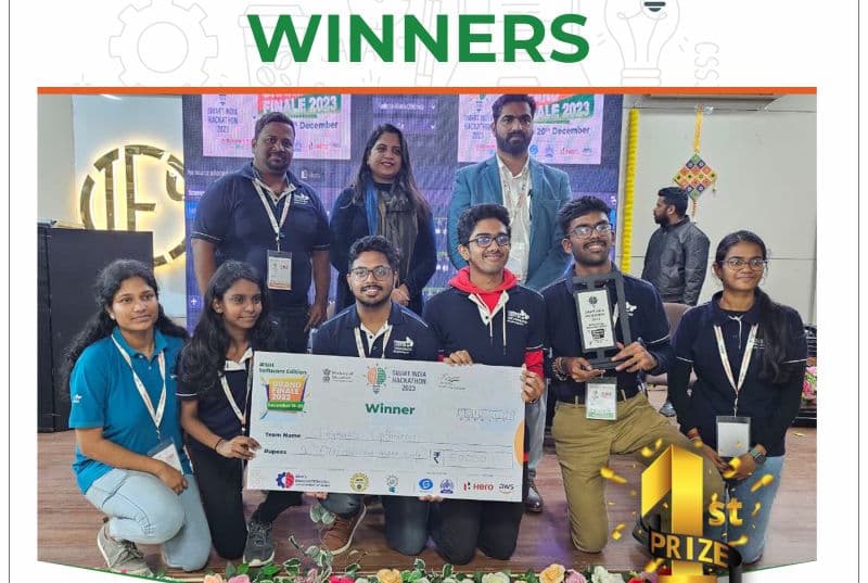 Smart India Hackathon 2023 Winners image